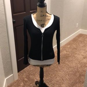 Harley Davidson zip up long sleeve shirt